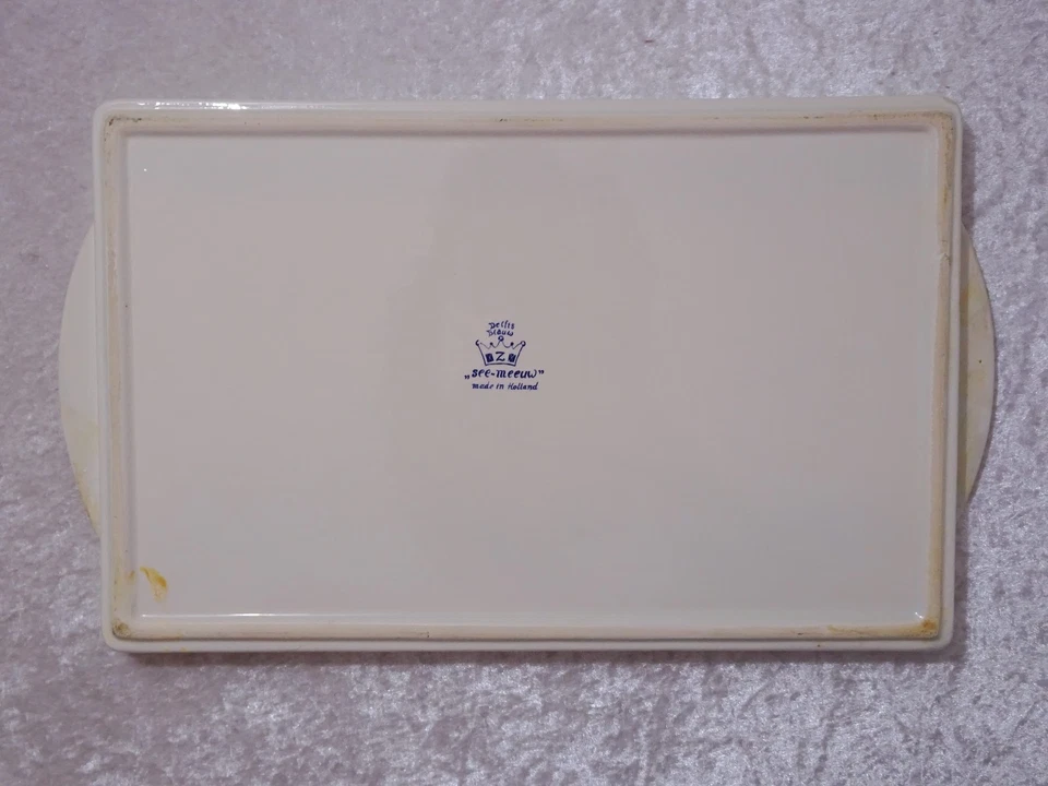Bandeja De Cerámica Diseño See-Meuw - Vintage - 39 X 24 Cm - Hecho En Holanda - Image 3 of 4