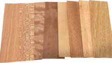 10 Assorted Raw Wood Veneer Sheets Variety Pack for Crafting and Woodworking