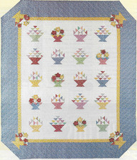 Baskets in the Garden Quilt quilting pattern instructions