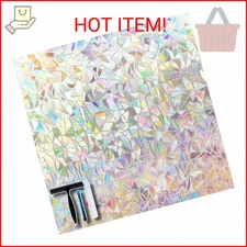 Volcanics Window Privacy Film with Installation Tools, Static Window Clings Viny