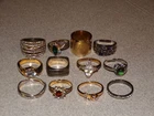 Jewelry Vintage Ring Rings Costume Cocktail Cluster & More Ladies [165e]