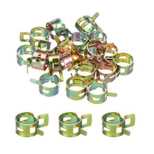 20pcs, ID 14mm 9/16inch Fuel Line Hose Clips Pipe Clamps Spring Hose Clamp