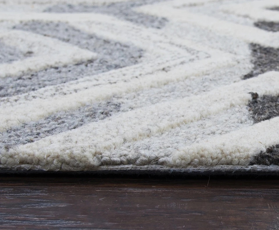 2x8 Rizzy Rugs Gray Geometric Lines Stripes Runner SK336A - Aprx 2' 6" x 8' - Image 2 of 3