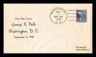 JAMES K POLK PRESIDENTIAL SERIES FDC SCOTT 816 THERMOGRAPHED CACHET US COVER