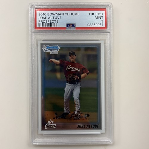 2010 Bowman Chrome Jose Altuve Prospect #BCP137 PSA 9