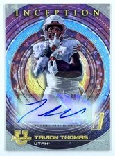 2022-23 Bowman Inception Football Tavion Thomas #BIA-TTE Prospect Autographs