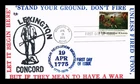 US COVER BATTLES OF LEXINGTON & CONCORD BICENTENNIAL FDC SCOTT 1563