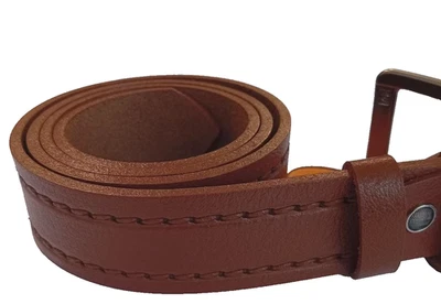 Ceinture buffle imprimée style broderie marron foncé Conwoy 48 en 120 cm... - Photo 1/4