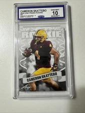 Cam Skattebo 2025 Leaf Prized #07 New York Giants Rookie Card RC 1st Graded 10