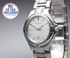 【 Exc+5 】 GUCCI 9040M Silver Dial Date 35mm Men's Quartz Watch From Japan #50215