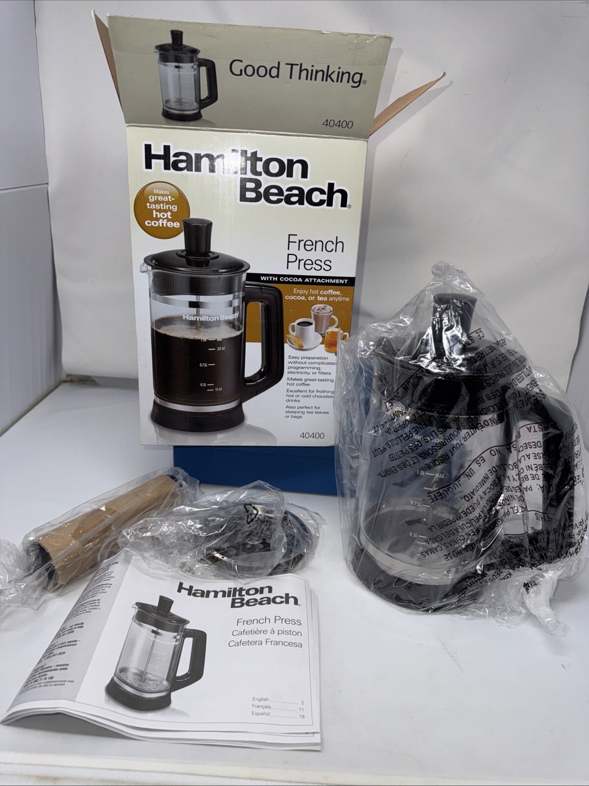 W Cocoa Attachment Model 40400 New 1 Liter Coffee