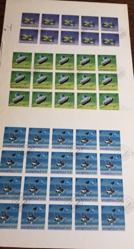 MANAMA -SATELITE {10}SHEETS OF 20 STAMPS