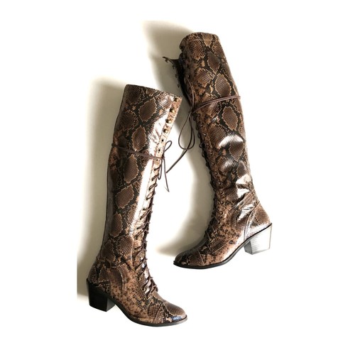 jeffrey campbell lace up over the knee boots