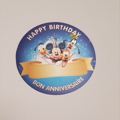 Disneyland Paris Sticker Joyeux Anniversaire Ebay