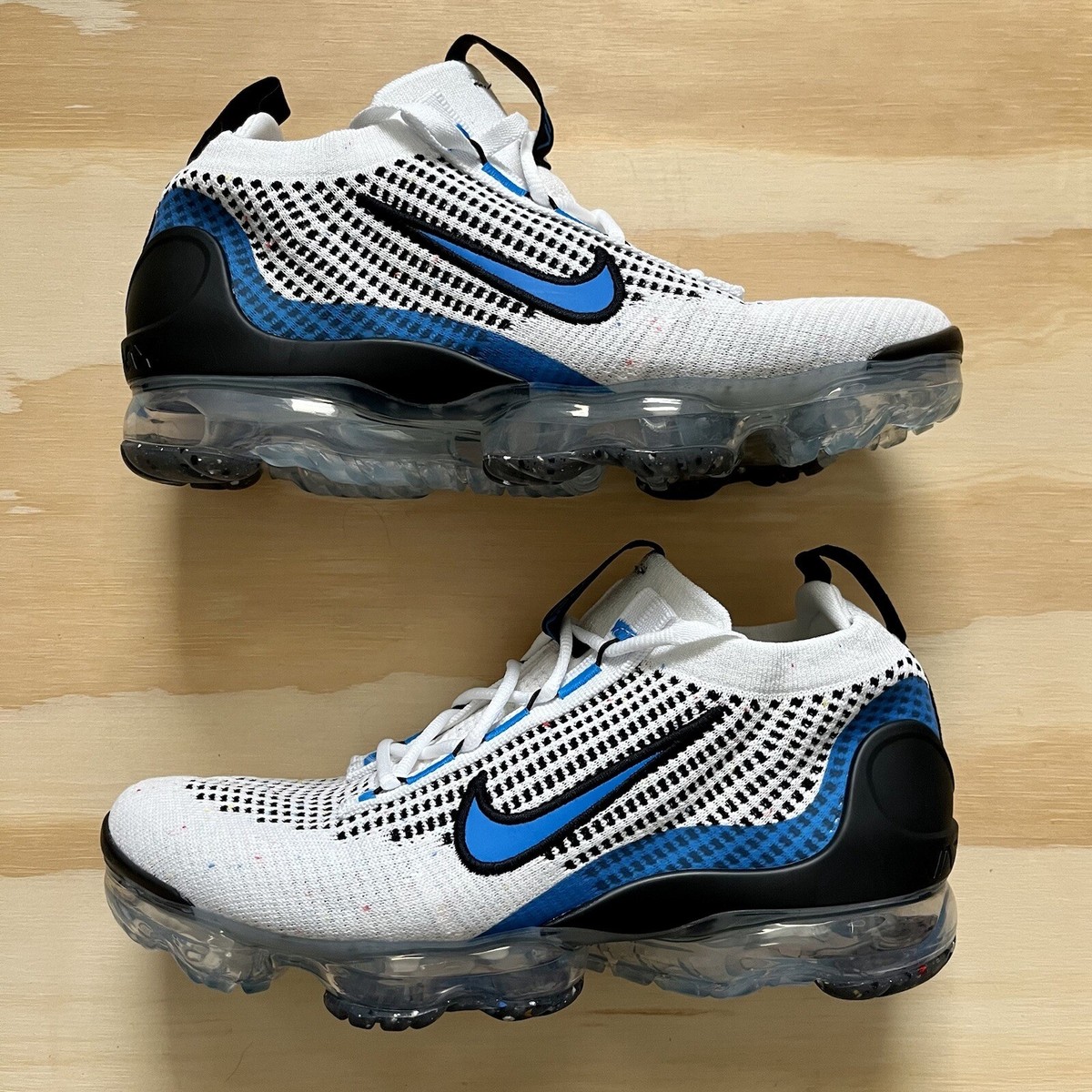 Nike Air Vapormax 2021 Flyknit White Photo Blue DB1550-101 Youth