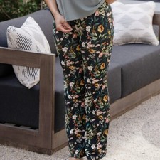 Women's Women's Bamboo Sleep Pants - Vintage Floral Print - 2XL