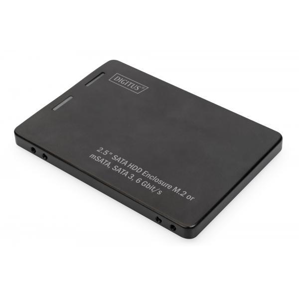 Digitus BOX ESTERNO PER HD 2,5" / M.2 / MSATA (DA71118) NERO