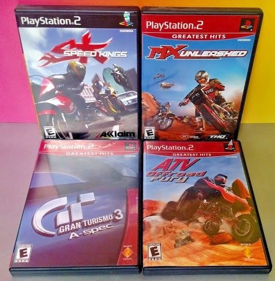 MX Unleashed ATV Fury Speed Kings Gran Turismo 3 PS2 Playstation 2 COMPLETE Game