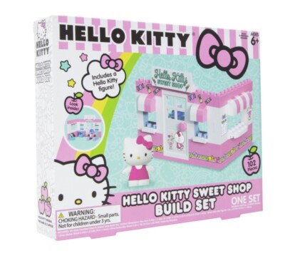 Sanrio Hello Kitty Sweet Shop Build Set 102 Pieces Includes Hello