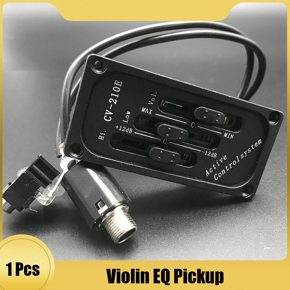 Electric Violin Fiddle Pickup Adjustable Bridge Saddle Pickup Piezo CV