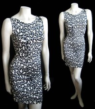 DIANE VON FURSTENBERG DVF Vintage Silk Sheath Dress , Rare Cheetah Leopard Print