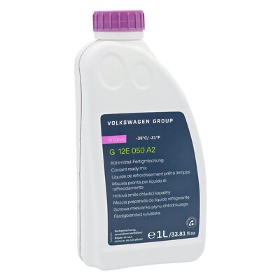 1 Liter Original VW Audi Kühlerfrostschutz Fertigmix Kühlmittel G12evo G12E050A2