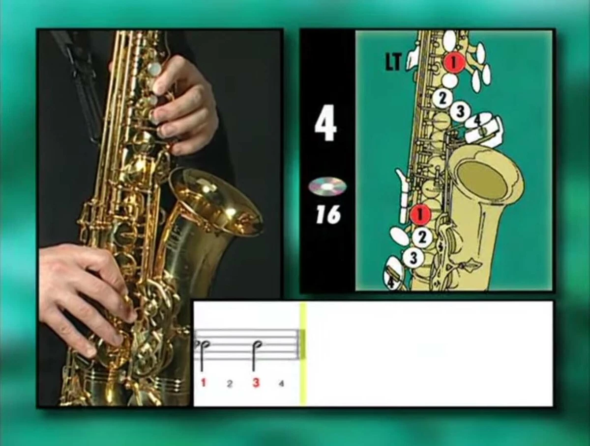 Learn How To Play Saxophone - Easy Lessons For Beginners Tutor Book CD DVD - H8 X