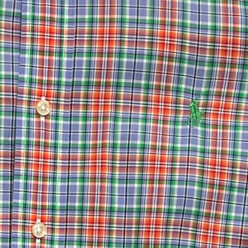 Ralph Lauren Hemd Herren Large Custom Fit Small kariert langarm grün Pony - Bild 3 von 10