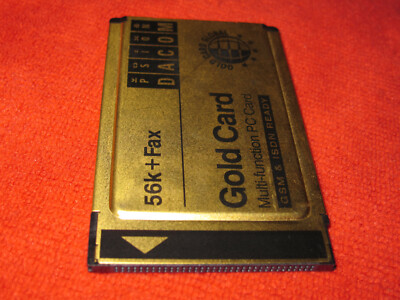 Gold Card 56K + Fax Multi-Function CreditCard PCMCIA Slot PC Card
