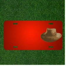 Custom Personalized License Plate With Add Names To Hat Cowboy Clothing