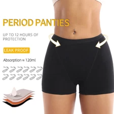 1-3Pcs Women Period Panties Menstrual Boxer Briefs 4-Layer Leakproof Underwear