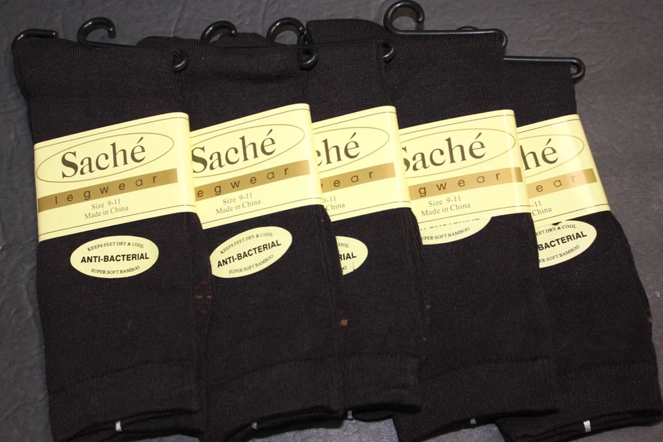 6 pairs Women's Bamboo Cotton Casual Dress Socks Boot Brown 9-11 sz4-10 - Image 2 of 4