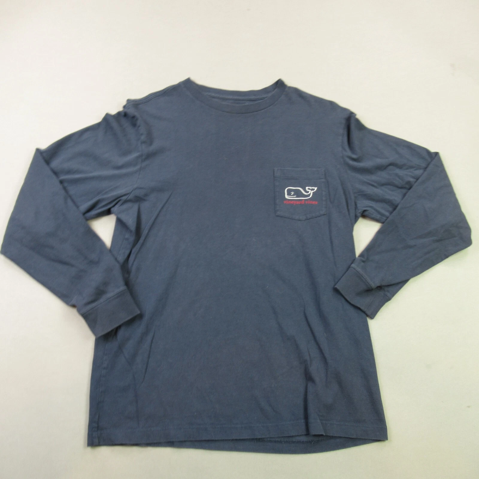 Vineyard Vines Shirt Mens Small Long Sleeve Crew Neck Outdoors Pocket
