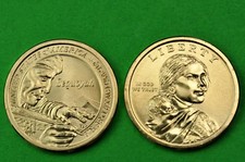 2017- P&D BU Mint State (Native American/Sacagawea) US One Dollars (2 Coins)