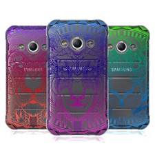 FUNDA DE GEL SUAVE HEAD CASE DESIGNS MANDALA CARAS DE ANIMALES PARA TELÉFONOS SAMSUNG 4