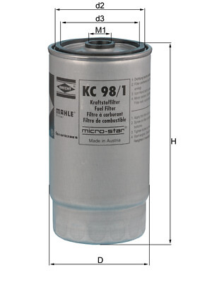 Mahle Original KC98/1 Kraftstofffilter FüR Bmw-image