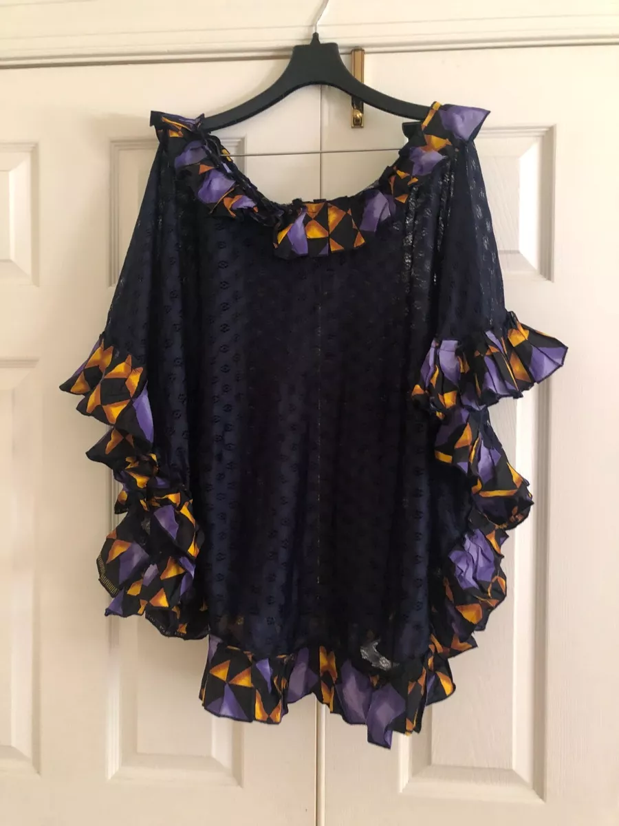 Ruffled shop wing top