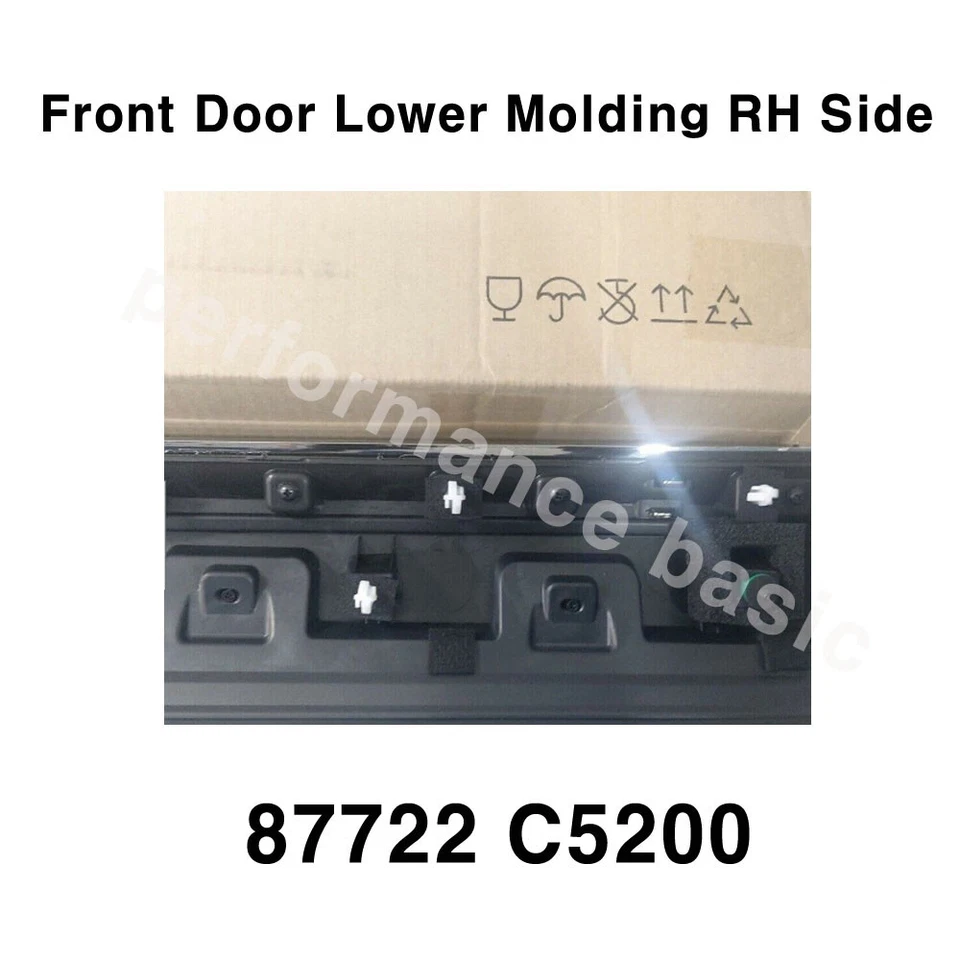 Nueva puerta delantera moldura inferior derecha lado derecho 87722C5200 para Kia Sorento 2016-2020 Foto 4 de 4