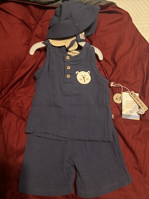 BearPaw 12 Month Old Outfit New W tags Dark Blue boys