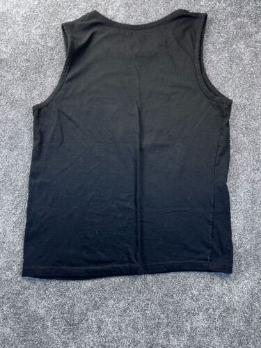True Religion Mens Black Tank Top Large 100% Cotton Red Logo Sleeveless Loungewe - Picture 6 of 6