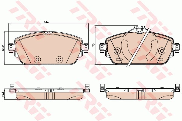 Shimano Bremsbeläge TRW GDB2070 Bremsbeläge Für