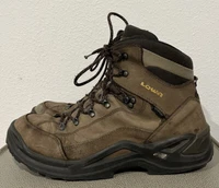 Lowa Men's Renegade GTX Mid Vibram Hiking Boots Brown Leather Gore-Tex Size 14