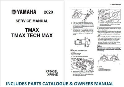 Yamaha XP560 XP 560 TMax Workshop Service Repair Parts Manual 2020