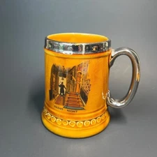Lord Nelson Pottery England Vintage Beer Stein Mug "Silent Night What's Your's" 