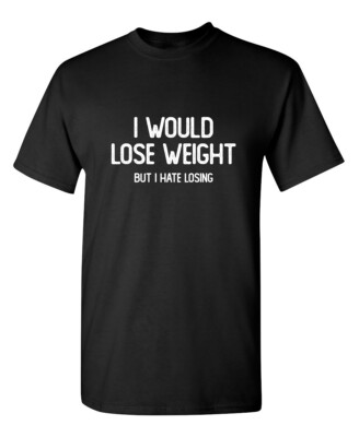 Hate Dieting Sarcastic Humor Novelty Graphic Super Soft Ring Spun Funny T Shirt