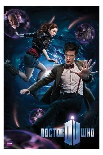 Doctor Who Matt Smith Collage Poster 61x91cm 11th Dr Amy Pond Monsters For Sale Online Ebay