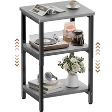 Side Table, Bedside Table, End Table, Sofa Table, Height Adjustable Nightstand