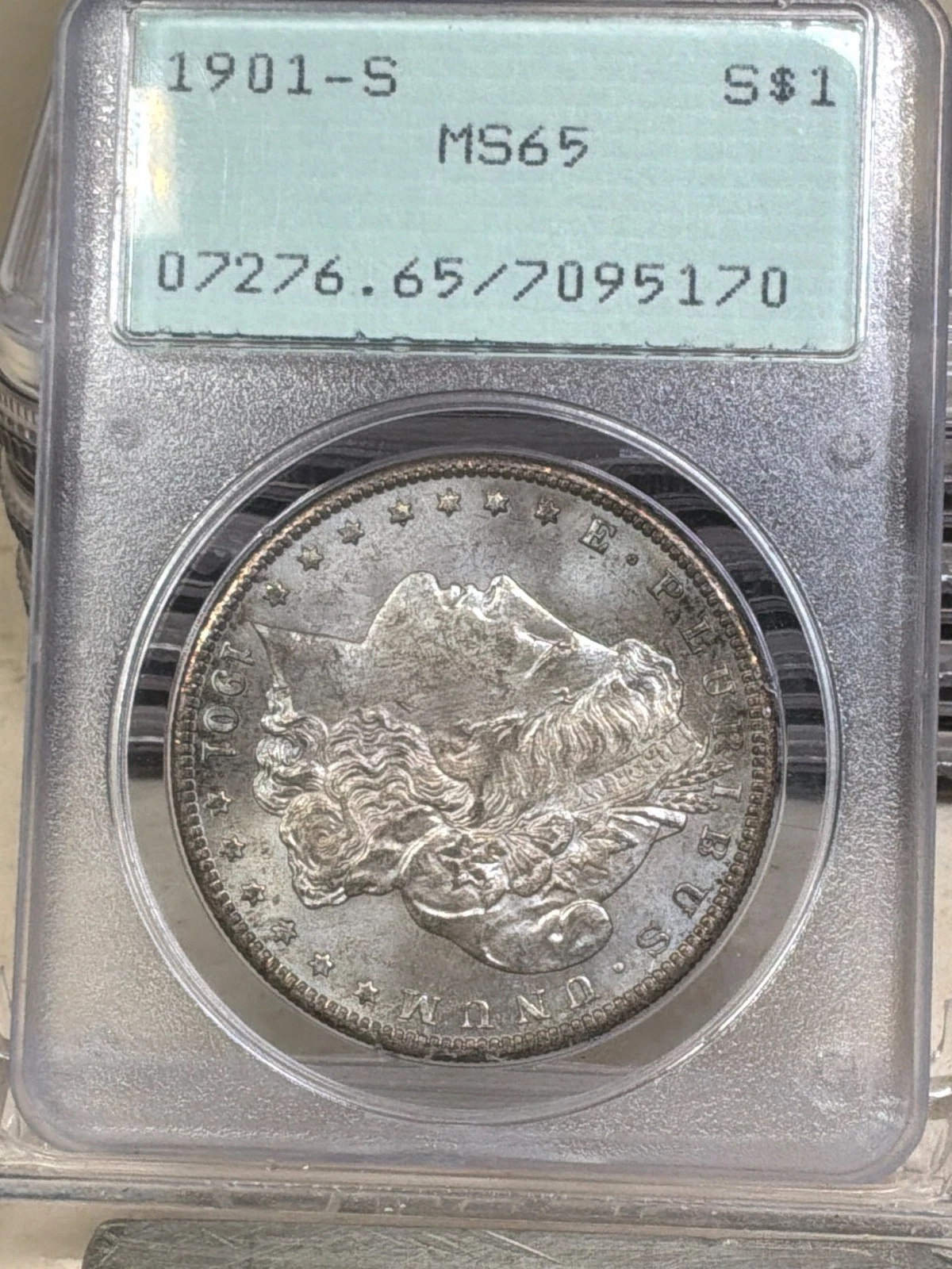 1901S Morgan silver dollar MS65 PCGS RATTLER VIDEO (upgrade)