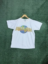 Vintage Universal Studios Hollywood T Shirt Mens M White Graphic Print