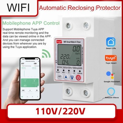 1-Tuya WiFi Intelligent Automatic Reclosing Protector Multifunctional Current